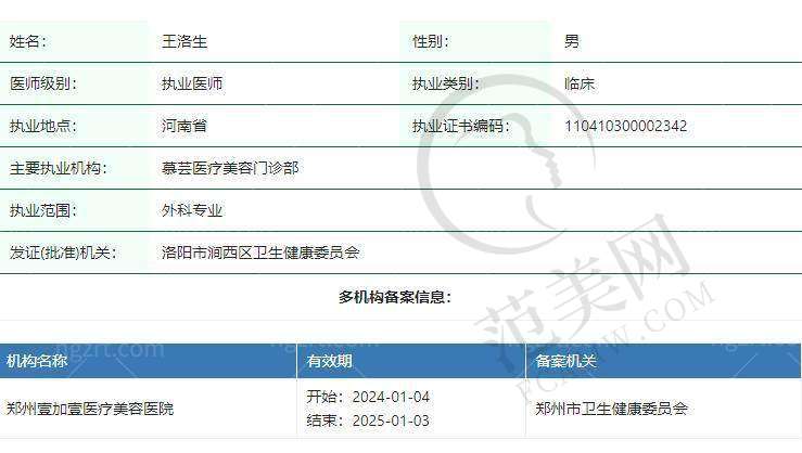 郑州壹加壹医疗美容医院价格表
